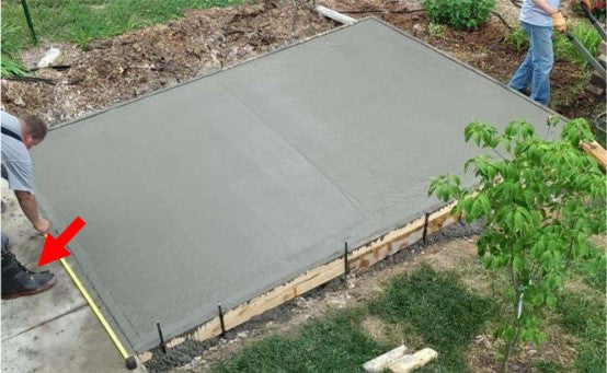 Concrete slab foundation install for a greenhouse - MyGreenhouseStore.com
