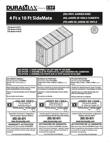 DuraMax 4x10 SideMate installation manual image