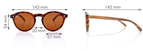 Housruse Sonnenbrille Polarisierte Damen-Sonnenbrille mit großem