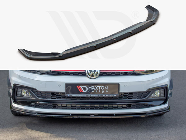 DAS  Volkswagen Polo AW MK6 Gloss Black Front Splitter (2018+ NON GTI