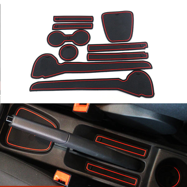 For Toyota Rav4 2019 2020 2021 2022 Car Center Console Anti-slip Mat  Sticker Coasters Door Pads Slot Cup Rubber Rug Accessories