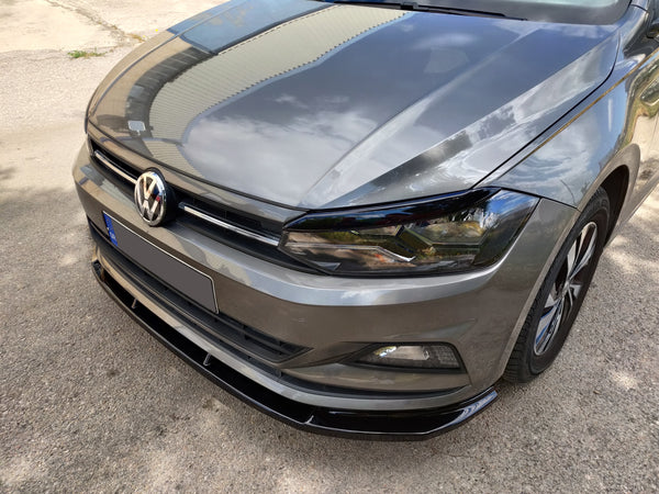 DAS  Volkswagen Polo AW MK6 Gloss Black Front Splitter (2018+ NON GTI