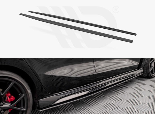 Maxton Design Street Pro Side Skirts Diffusers (+Flaps) Audi S3/A3 S-L