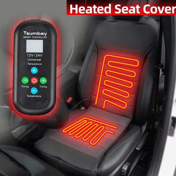 Heated Seat Cushion, 12V/24V Universal Car Heated Seat Cushion
