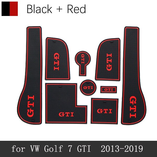 Volkswagen Polo AW 10Pcs Rubber Anti-Slip Interior Storage Mats (2018