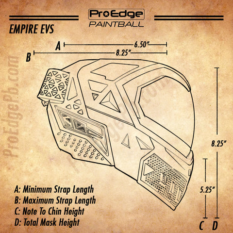 Empire EVS Mask Size Chart