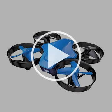SNAPTAIN SP350 Mini Drone for Kids/Beginners, Portable Throw'n Go RC Q