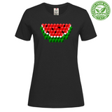 T-Shirt Woman Organic - Watermelon