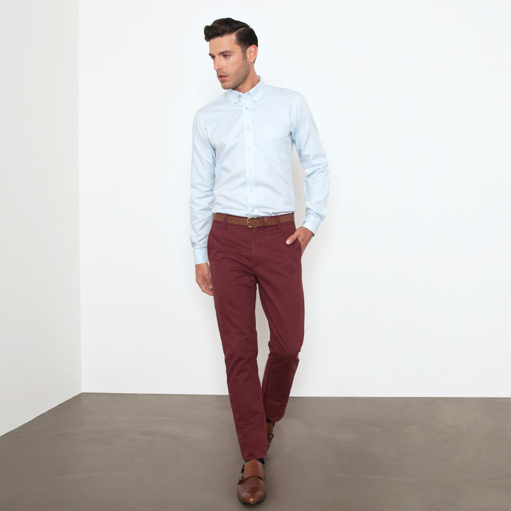 maroon chinos