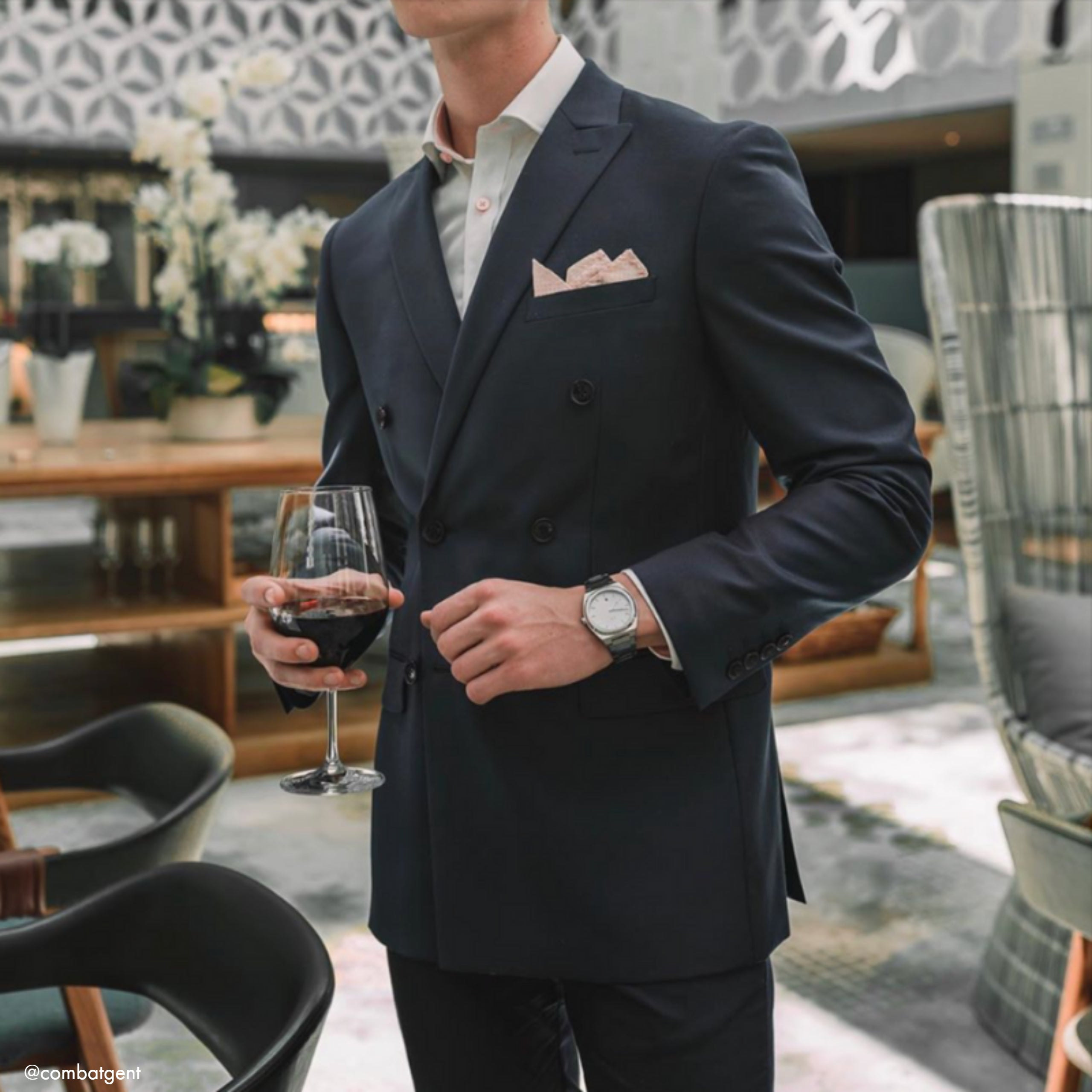 Blue Slim Fit Suit – Combatant Gentlemen