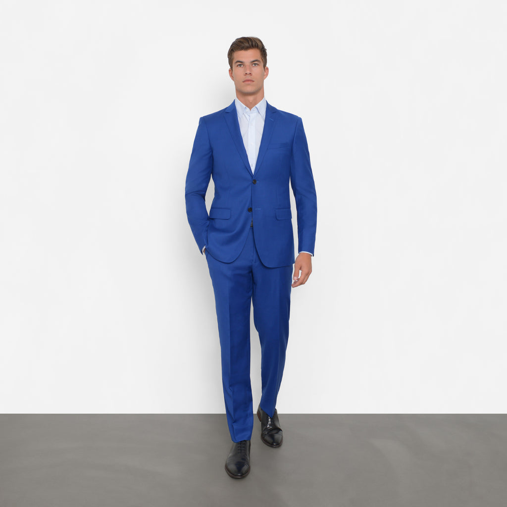 Royal Blue Slim Fit Suit – Combatant 