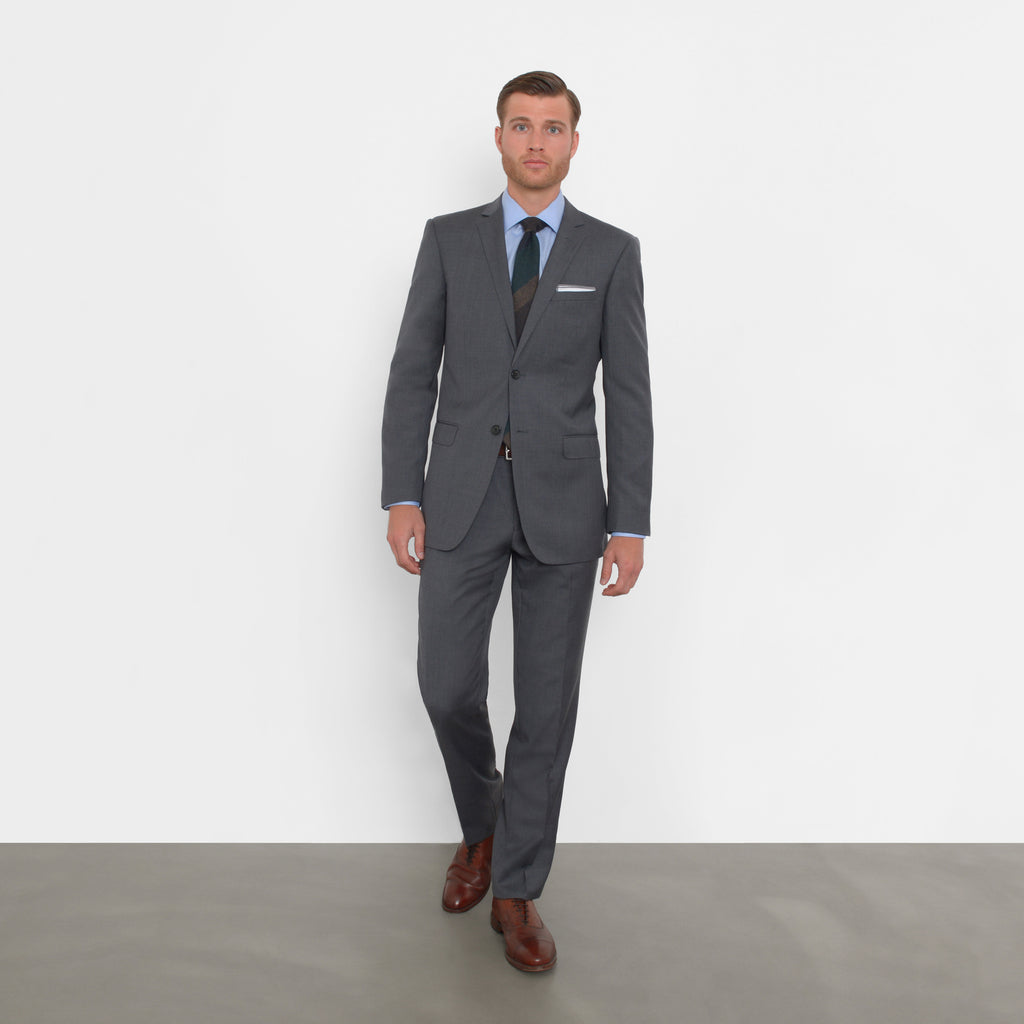 Charcoal Slim Fit Suit – Combatant 