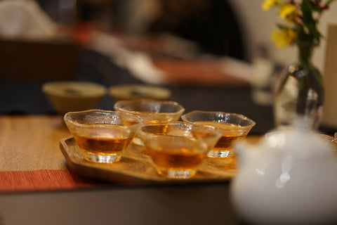Drinking tea Chinese style