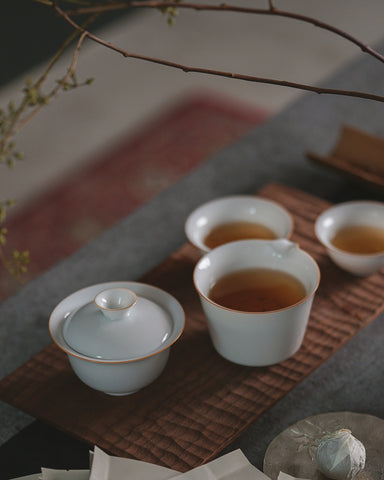 Travel Tea Set Gaiwan at Home
