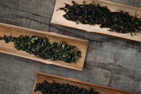 Three types of tieguanyin oolong tea leaves | Plantation by teakha