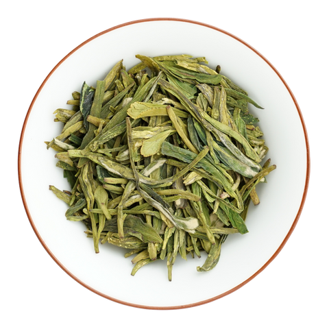 Guyu Longjing green tea leaves | Plantation by teakha