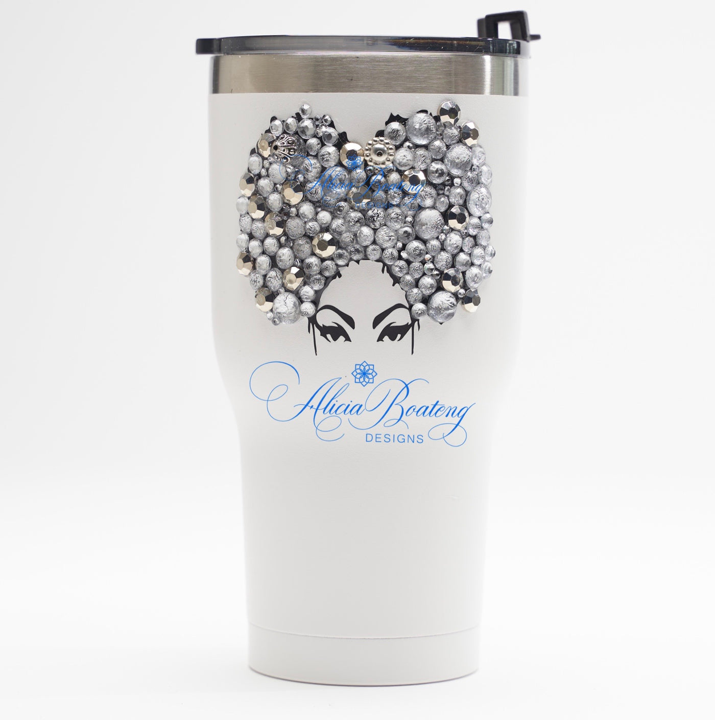AFRO Glam 30oz. Stainless Steel Tumbler with Straw