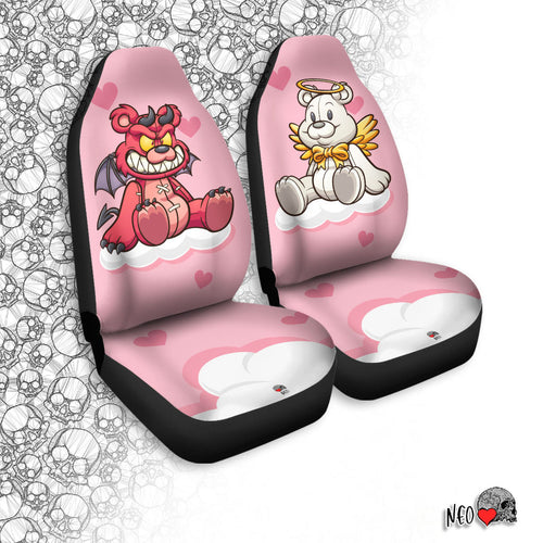 Angel and Devil Teddy Car Seat Covers