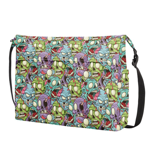 Zombie Crowd Messenger Bag AOP Messenger Bag