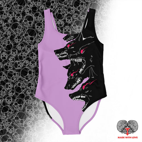 Wolf Pack Pastel Goth Swimsuit