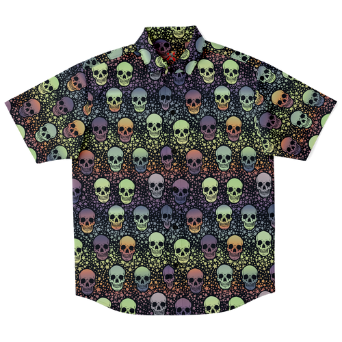 Futuristic Bleak Skull Button up Shirt