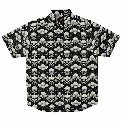 Devils Flower short sleeve button-up shirt