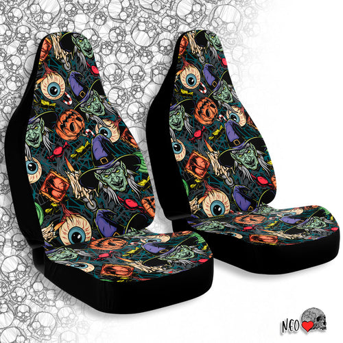 Spooky Witch Car Seat Covers