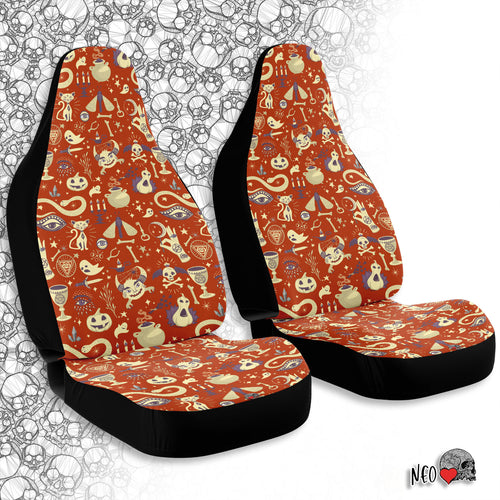 Vintage Halloween Car Seat Covers