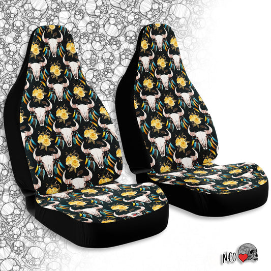 Boho Skull Roses Car Seat Covers – NeoSkull