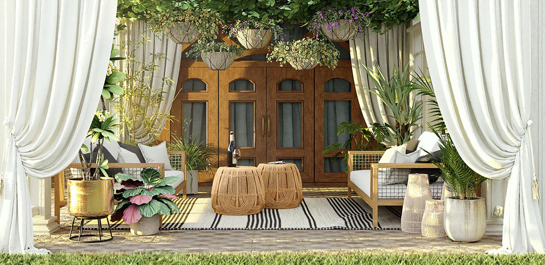 bohemian outdoor decor