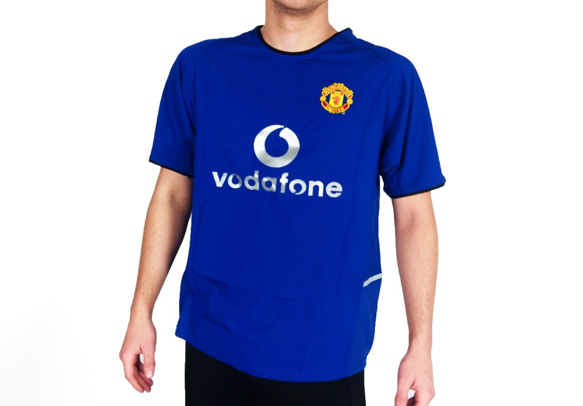 manchester united blue vodafone jersey