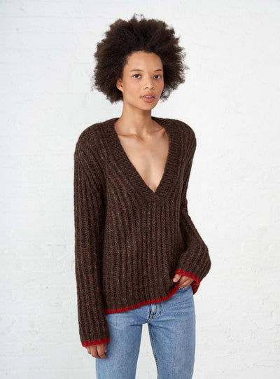 Picture of Fuzzy Wuzzy V-Neck Sweater