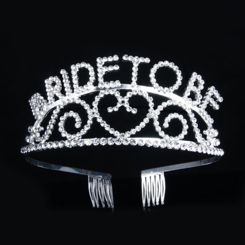 Glitter Bride to Be Crown