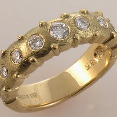 Custom Engagement Ring, 18kt and Diamonds