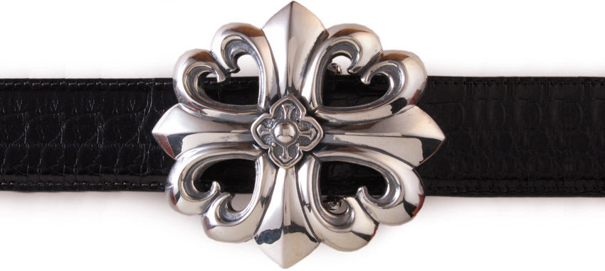 Fleur de-lis Cross Belt Buckle – Hair Glove