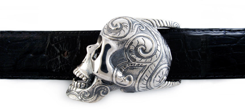 skull buckle