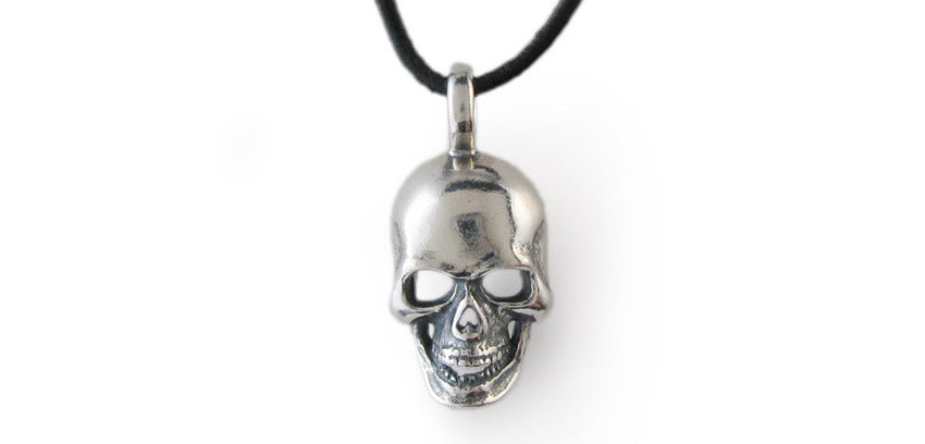 DP-01 Large Skull Pendant with Bail - Jeff Deegan Designs