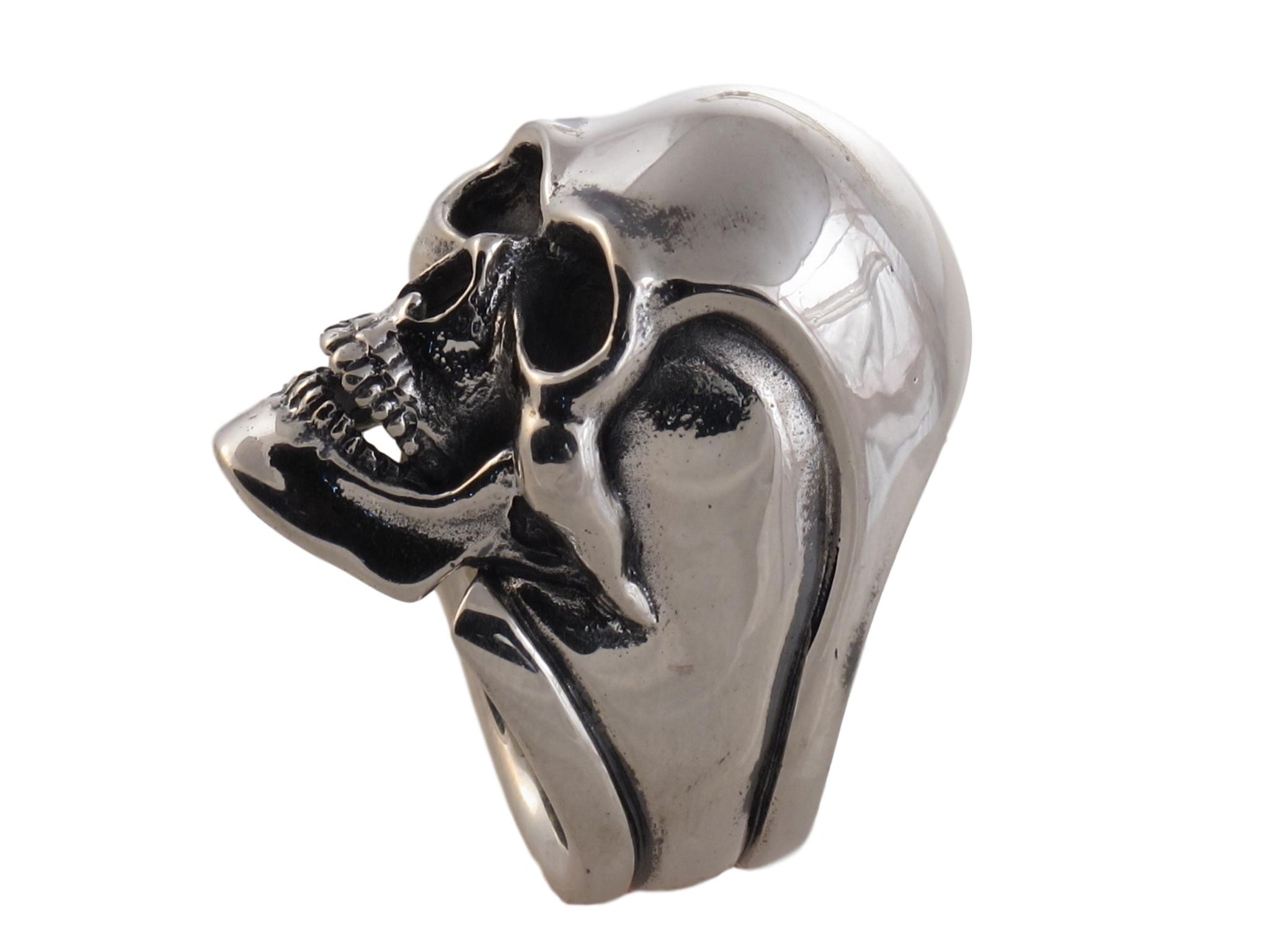 #DR-01 Full Skull w/Side Skulls Ring