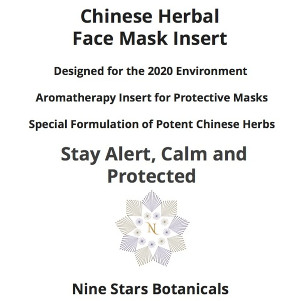 Ward Off!  Chinese Herbal Inserts for Face Masks