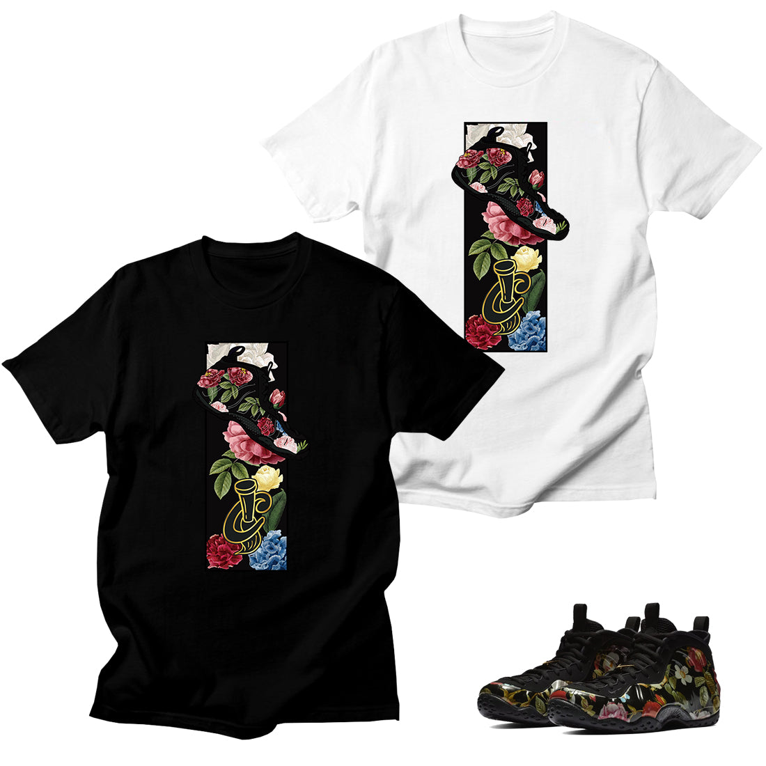 shirts to match floral foamposites