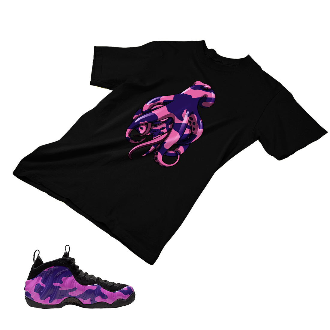 shirts to match purple camo foamposites