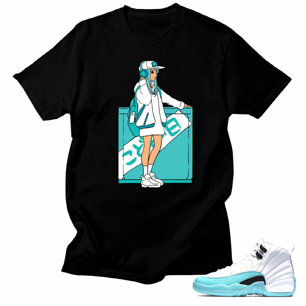 jordan 12 light aqua shirt