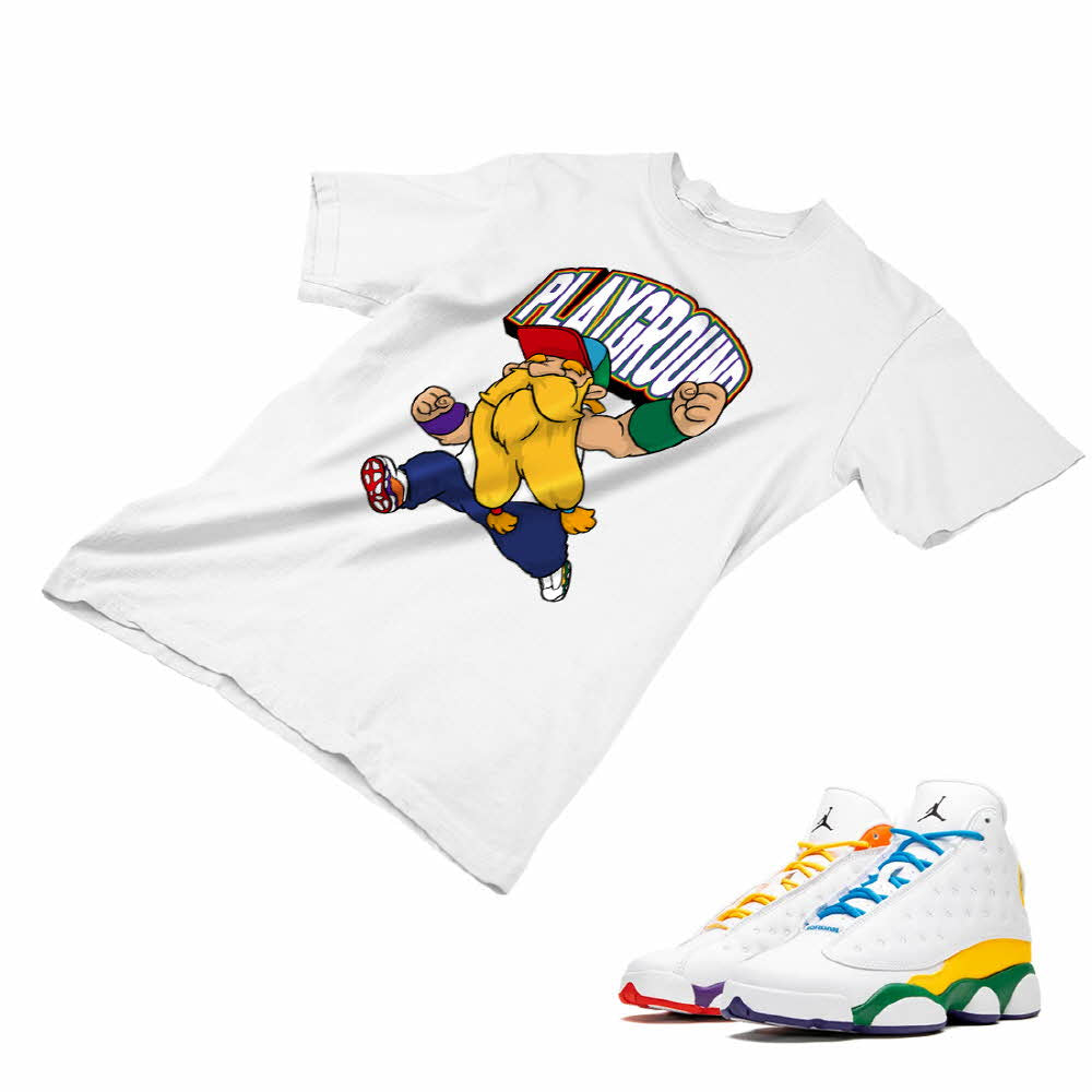 jordan 13 multicolor shirt