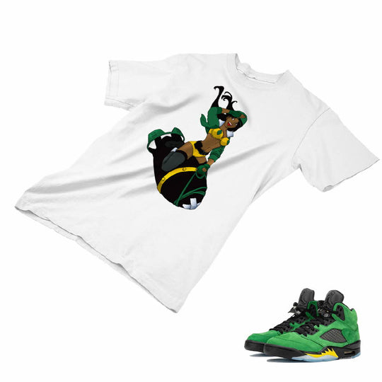 jordan 5 apple green shirt