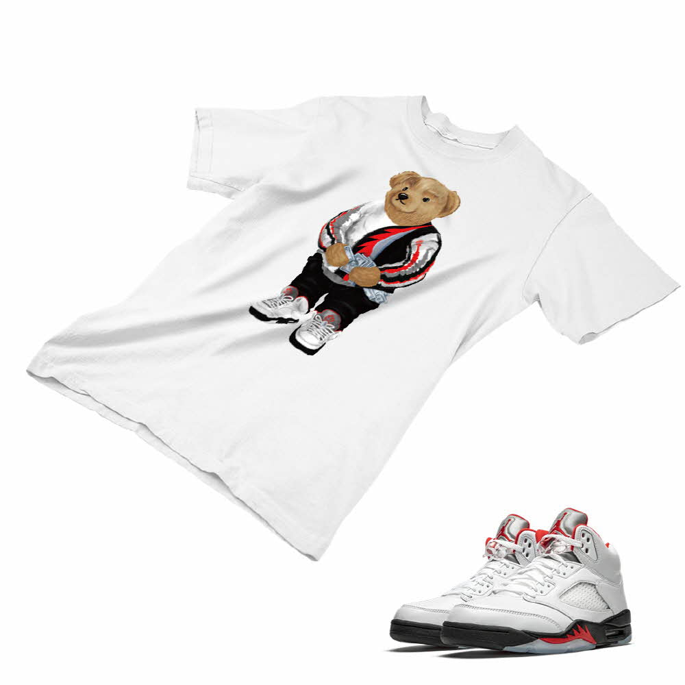 air jordan 5 fire red clothing