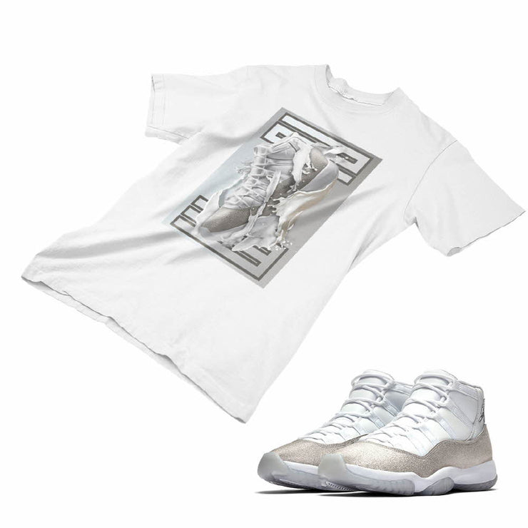 silver jordan shirt