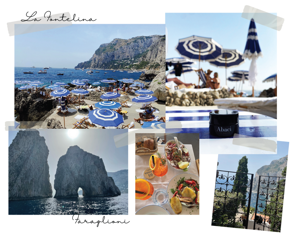 Abaci Organic - Collection of images from Capri: La Fontelina Beach Club, Faraglioni