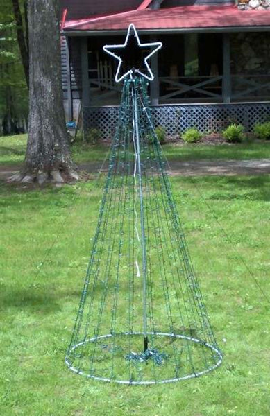 8' Effortless Outdoor Christmas Tree for Outoor Christmas yard decorat