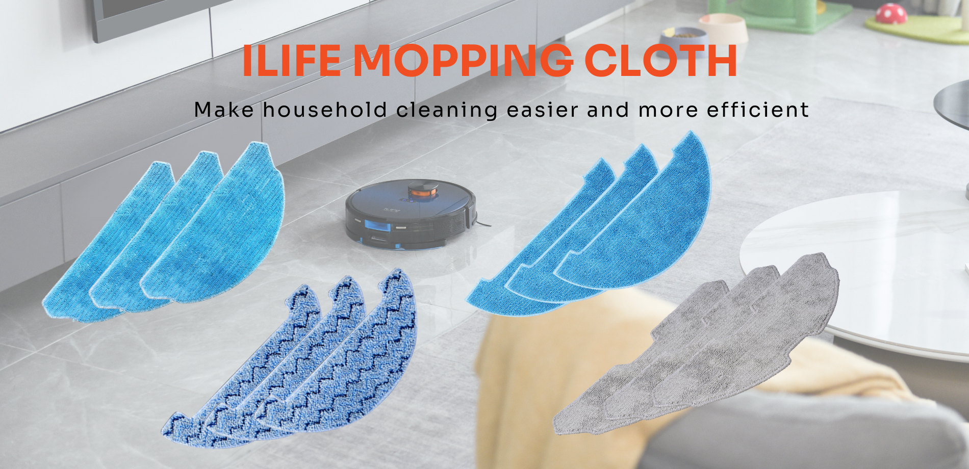  ILIFE mopping cloths 1