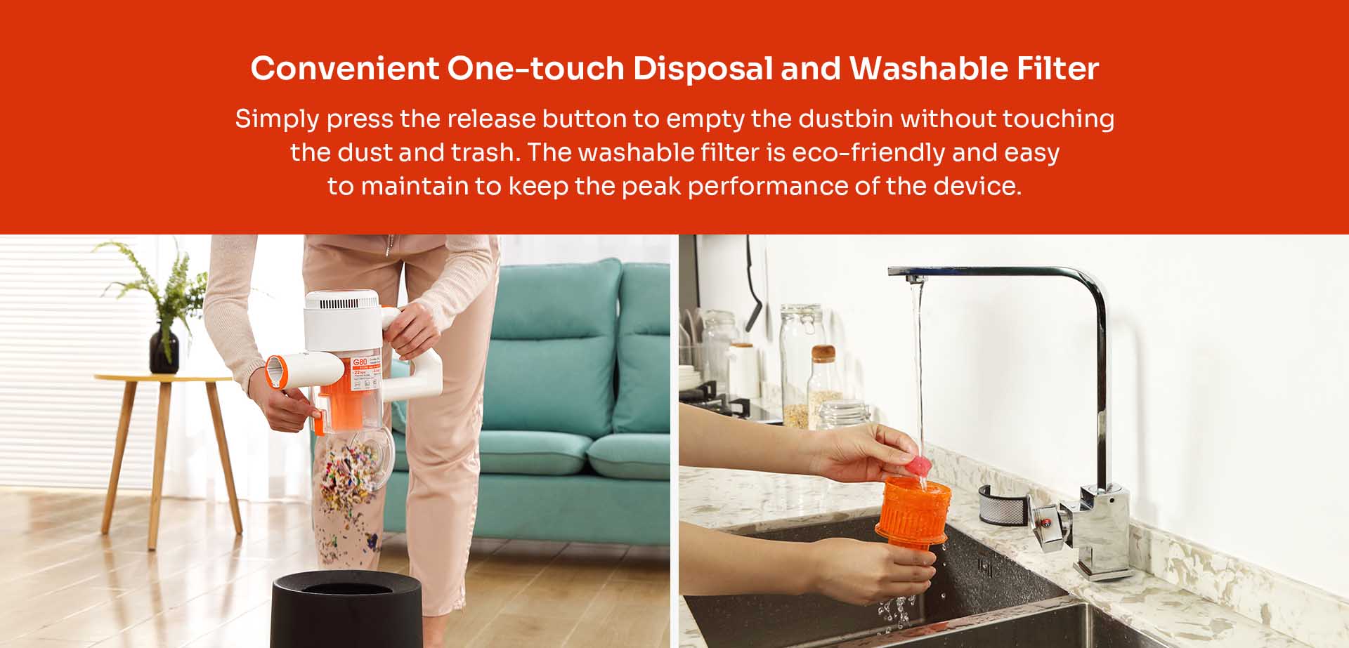 Convient one touch disposal